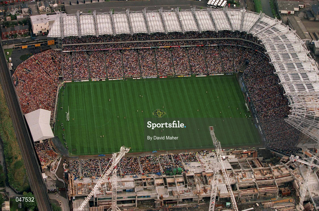 10 September 2000; An Aerial view of Croke Park during of the All-Ireland Senior Hurling Championship Final match between Kilkenny and Offaly at Croke Park in Dublin. Photo by David Maher/Sportsfile