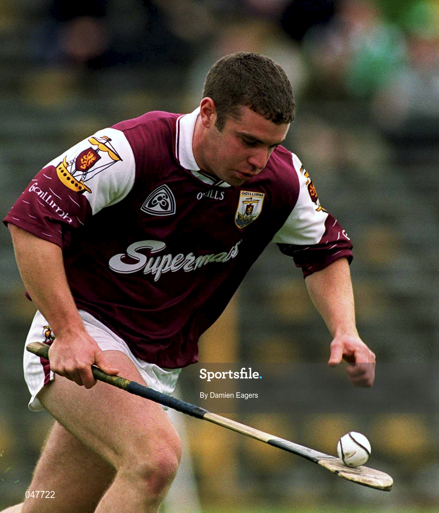 17 September 2000; Stephen Morgan of Galway during the All Ireland Under-21 Hurling Championship Final match between Galway and Limerick at Semple Stadium in Thurles, Tipperary. Photo by Damien Eagers/Sportsfile