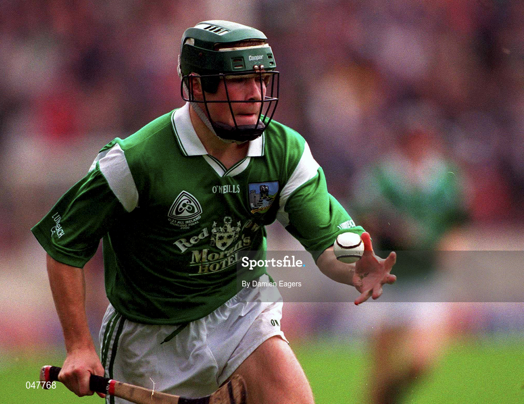 17 September 2000; Donnacha Sheehan of Limerick during the All Ireland Under-21 Hurling Championship Final match between Galway and Limerick at Semple Stadium in Thurles, Tipperary. Photo by Damien Eagers/Sportsfile