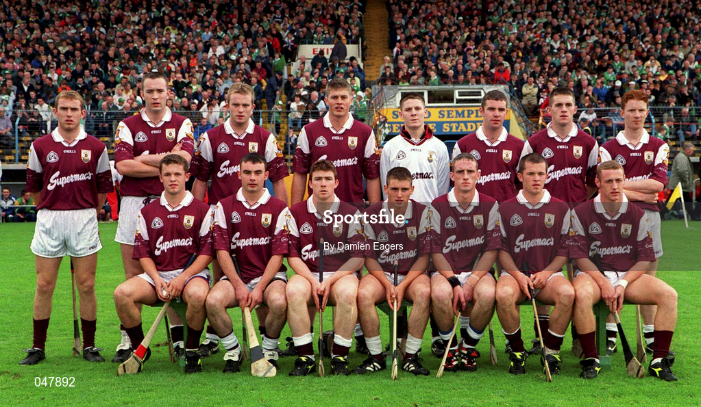 17 September 2000; Galway team ahead of the All Ireland Under-21 Hurling Championship Final match between Galway and Limerick at Semple Stadium in Thurles, Tipperary. Photo by Damien Eagers/Sportsfile