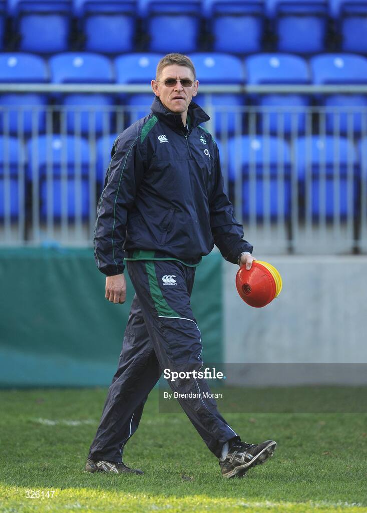 3 November 2008; Strength and Conditioning coach Paul Pook during Ireland Rugby Squad Training. Donnybrook Stadium, Donnybrook, Dublin. Picture credit: Brendan Moran / SPORTSFILE