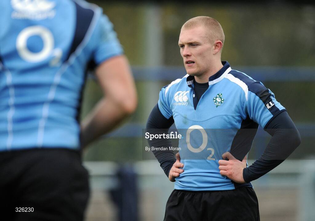 4 November 2008; Keith Earls during Ireland Rugby Squad Training. Donnybrook Stadium, Donnybrook, Dublin. Picture credit: Brendan Moran / SPORTSFILE
