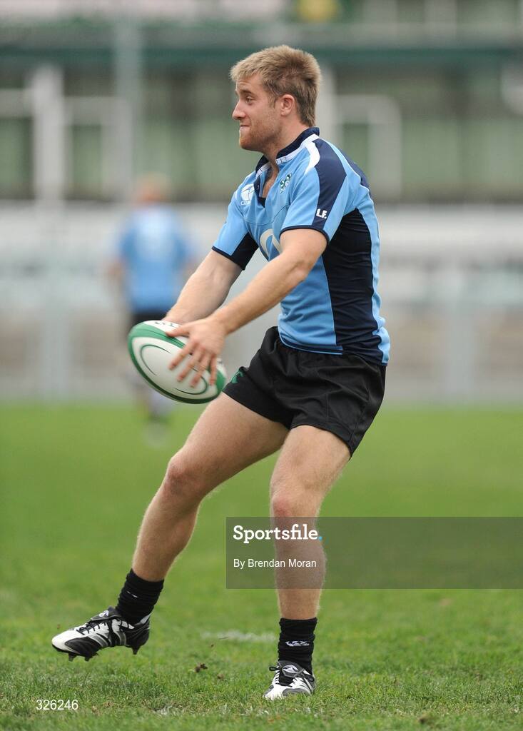 4 November 2008; Centre Luke Fitzgerald in action during Ireland Rugby Squad Training. Donnybrook Stadium, Donnybrook, Dublin. Picture credit: Brendan Moran / SPORTSFILE