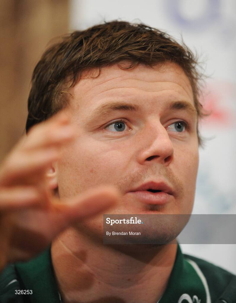 4 November 2008; Captain Brian O'Driscoll speaking during an Ireland Rugby Media Conference. Fitzpatrick's Castle Hotel, Killiney, Dublin. Picture credit: Brendan Moran / SPORTSFILE