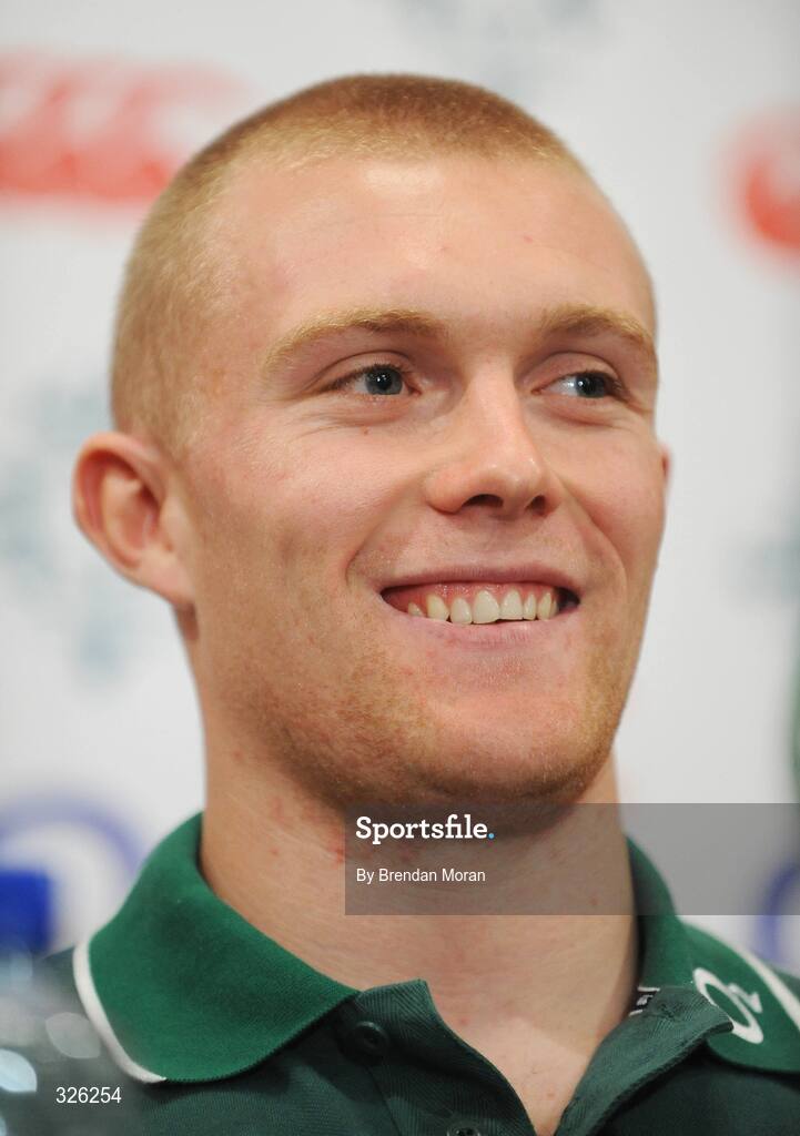 4 November 2008; Keith Earls, who earns his first full cap on Saturday next at full-back, during an Ireland Rugby Media Conference. Fitzpatrick's Castle Hotel, Killiney, Dublin. Picture credit: Brendan Moran / SPORTSFILE