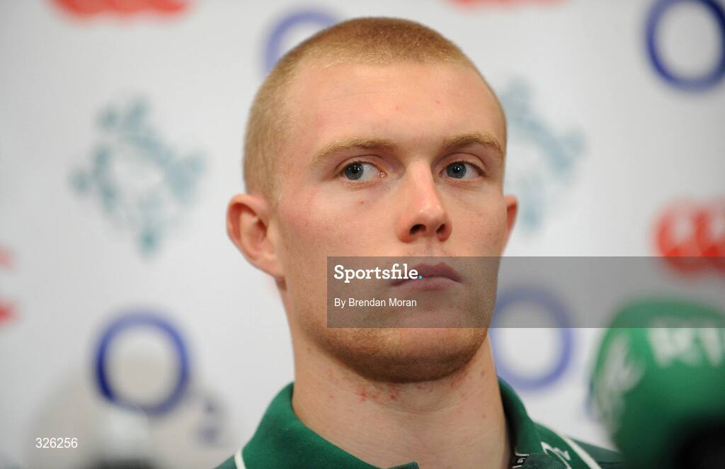 4 November 2008; Keith Earls, who earns his first full cap on Saturday next at full-back, during an Ireland Rugby Media Conference. Fitzpatrick's Castle Hotel, Killiney, Dublin. Picture credit: Brendan Moran / SPORTSFILE