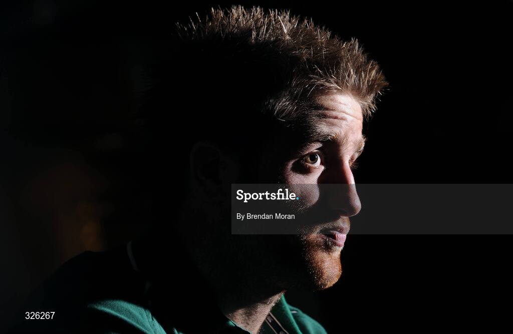 4 November 2008; Centre Luke Fitzgerald during an Ireland Rugby Media Conference. Fitzpatrick's Castle Hotel, Killiney, Dublin. Picture credit: Brendan Moran / SPORTSFILE