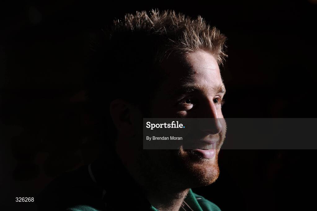 4 November 2008; Centre Luke Fitzgerald during an Ireland Rugby Media Conference. Fitzpatrick's Castle Hotel, Killiney, Dublin. Picture credit: Brendan Moran / SPORTSFILE
