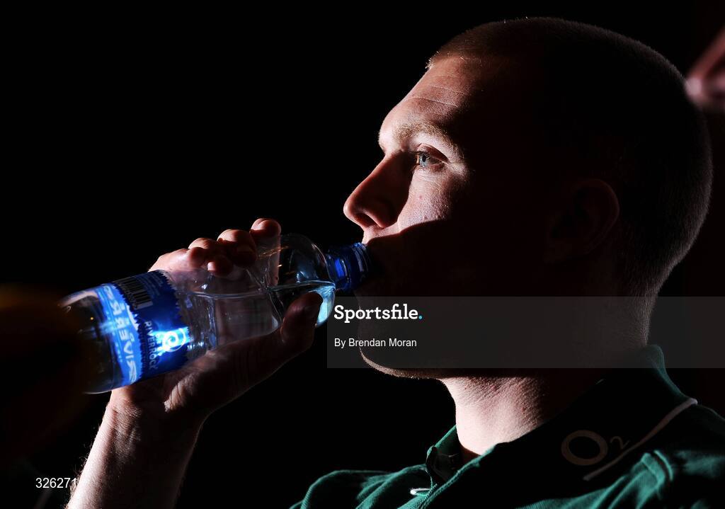 4 November 2008; Keith Earls, who earns his first full cap on Saturday next at full-back, during an Ireland Rugby Media Conference. Fitzpatrick's Castle Hotel, Killiney, Dublin. Picture credit: Brendan Moran / SPORTSFILE