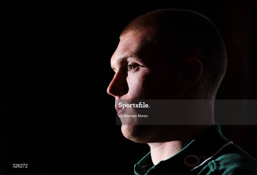 4 November 2008; Keith Earls, who earns his first full cap on Saturday next at full-back, during an Ireland Rugby Media Conference. Fitzpatrick's Castle Hotel, Killiney, Dublin. Picture credit: Brendan Moran / SPORTSFILE