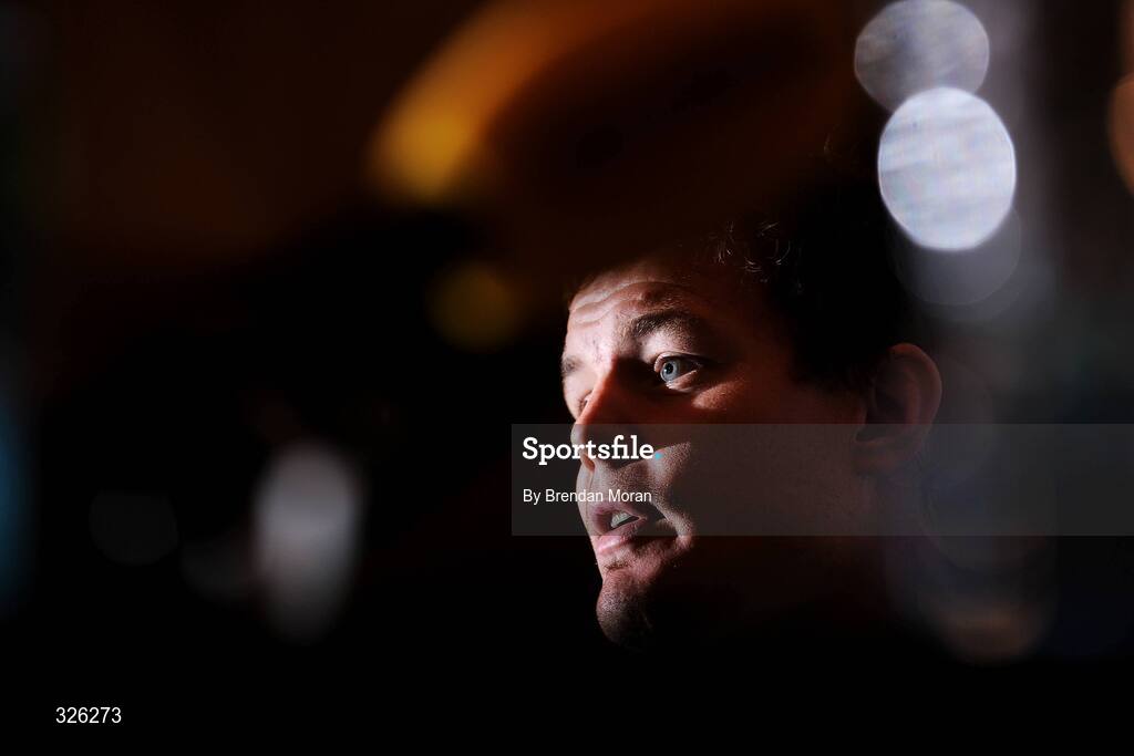 4 November 2008; Captain Brian O'Driscoll speaking during an Ireland Rugby Media Conference. Fitzpatrick's Castle Hotel, Killiney, Dublin. Picture credit: Brendan Moran / SPORTSFILE