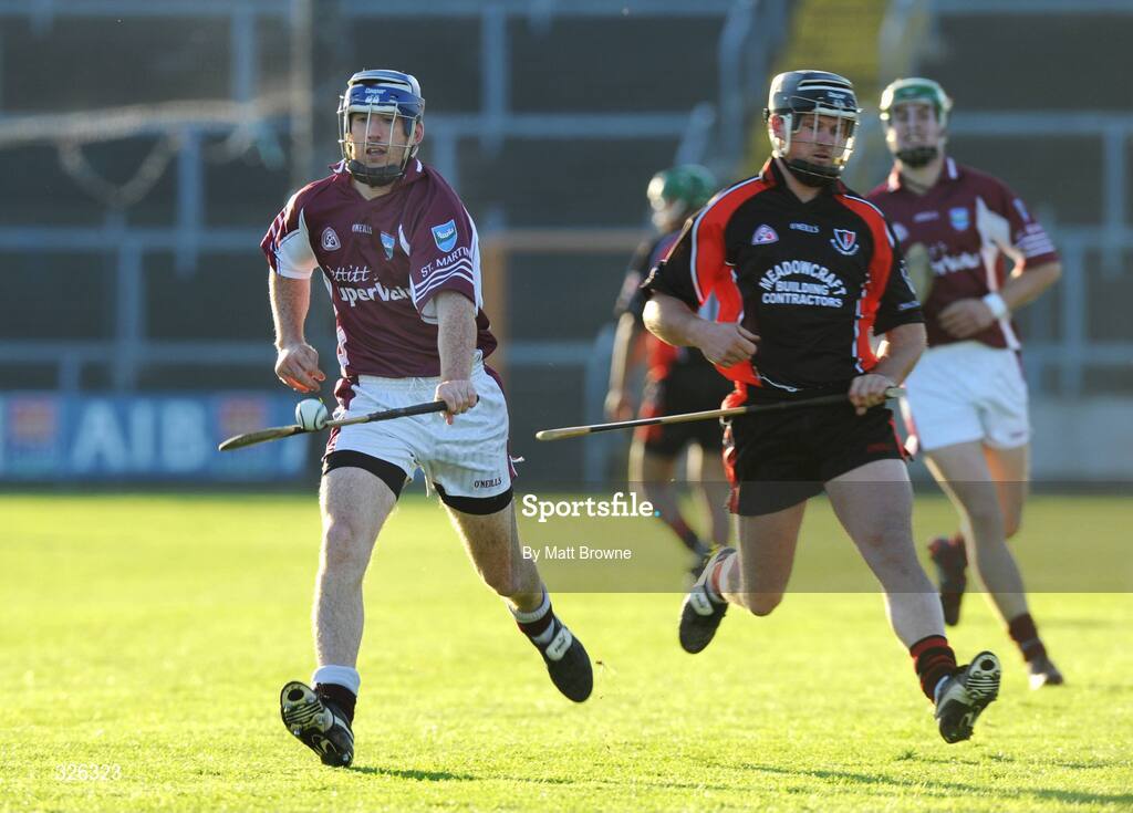 2 November 2008; Diarmuid Lyng, St Martin's, in action against Barry Kehoe, Oulart the Ballagh. Wexford Senior Hurling Final, Oulart the Ballagh v St Martin's, Wexford Park, Wexford. Picture credit: Matt Browne / SPORTSFILE