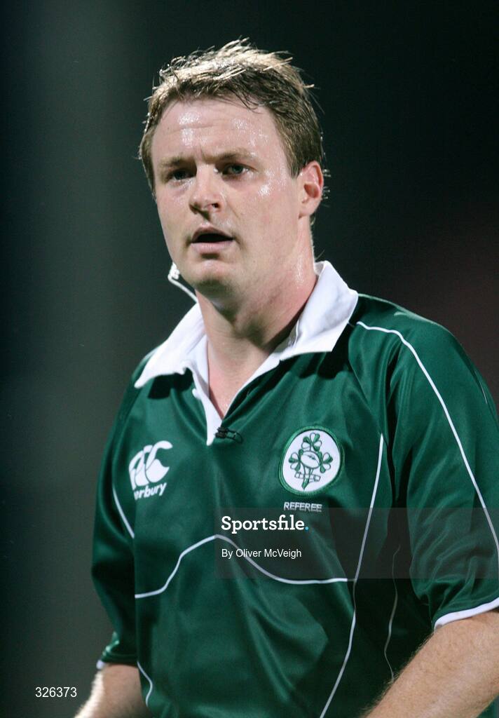 27 August 2008; Referee David Keane. Pre-season Friendly, Ulster v Worcester, Ravenhill Park, Belfast. Picture credit: Oliver McVeigh / SPORTSFILE