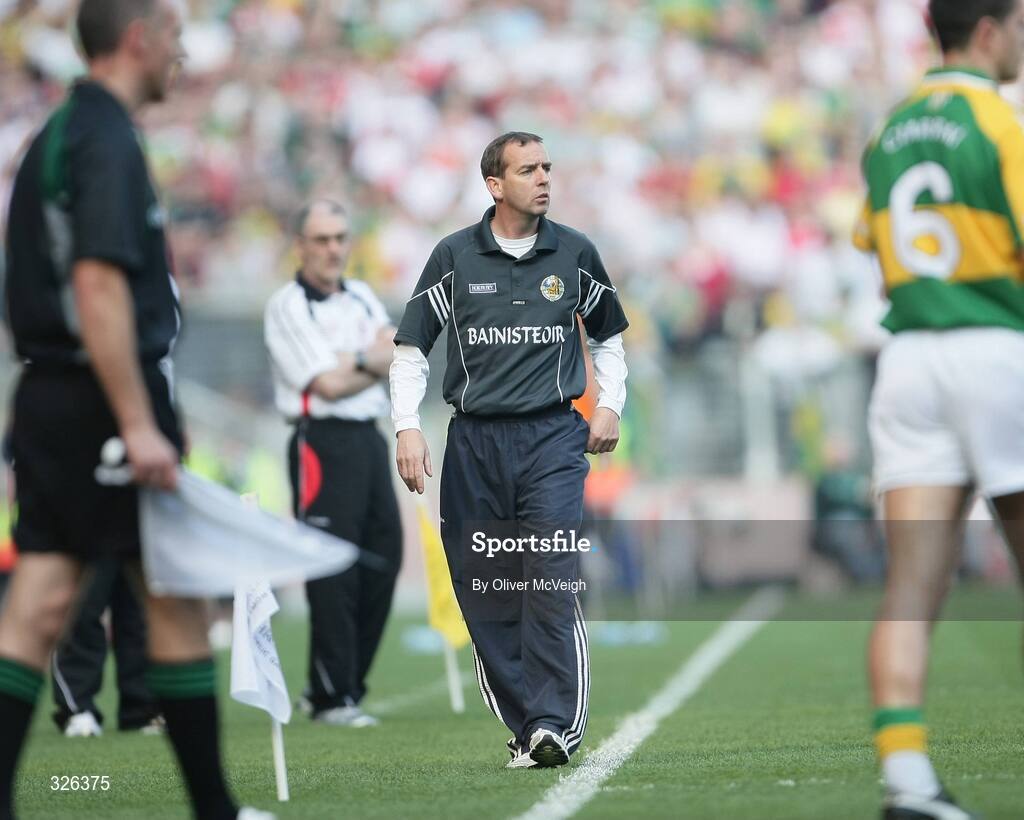 21 September 2008; Kerry manager Pat O Shea. GAA Football All-Ireland Senior Championship Final, Kerry v Tyrone, Croke Park, Dublin. Picture credit: Oliver McVeigh / SPORTSFILE