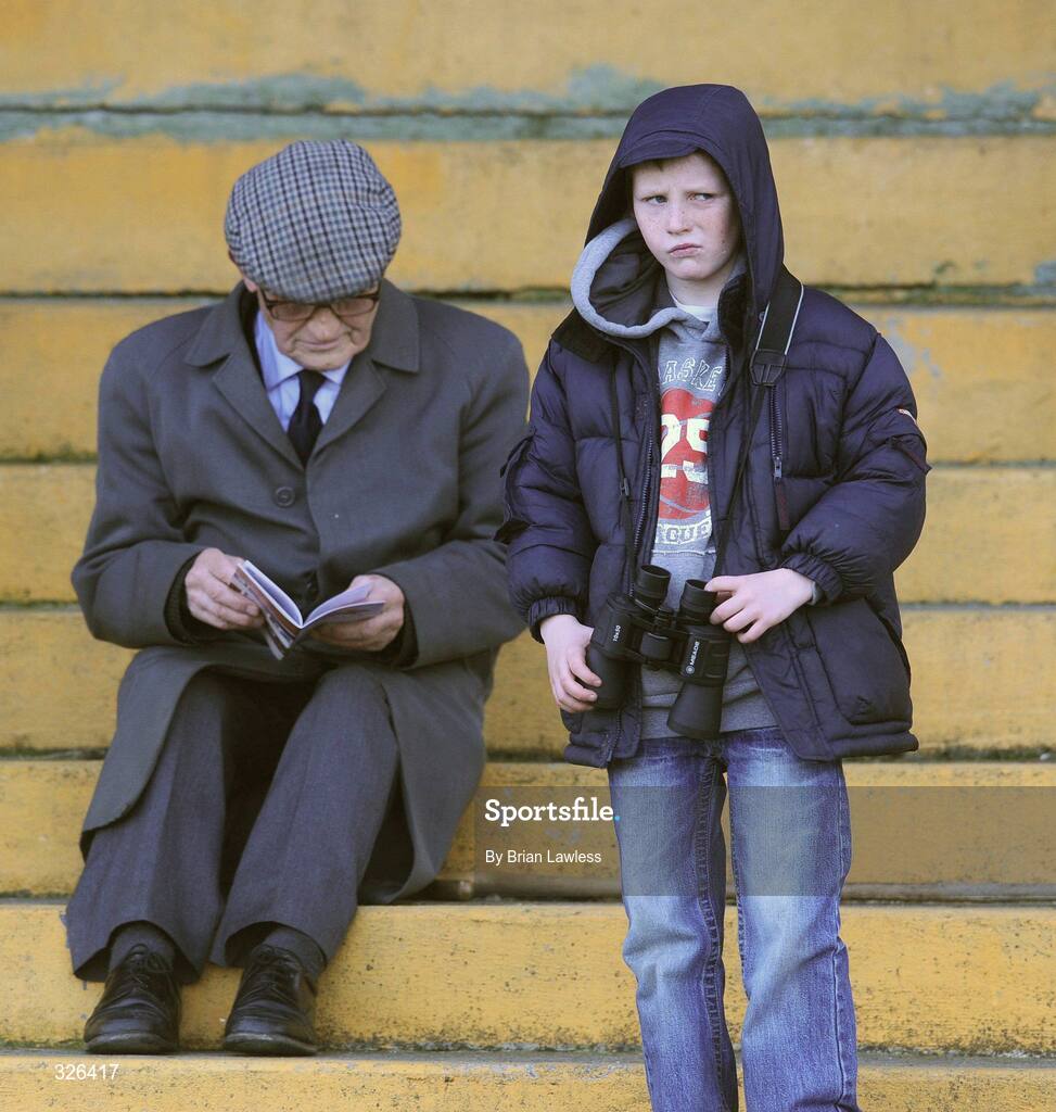 6 November 2008; Ben Hennessey, from Thurles, right, and Martin Brophy, from Kilkenny, await the start of the Thurles Steeplechase during the days racing. Thurles Racecourse, Thurles, Co. Tipperary. Picture credit: Brian Lawless / SPORTSFILE