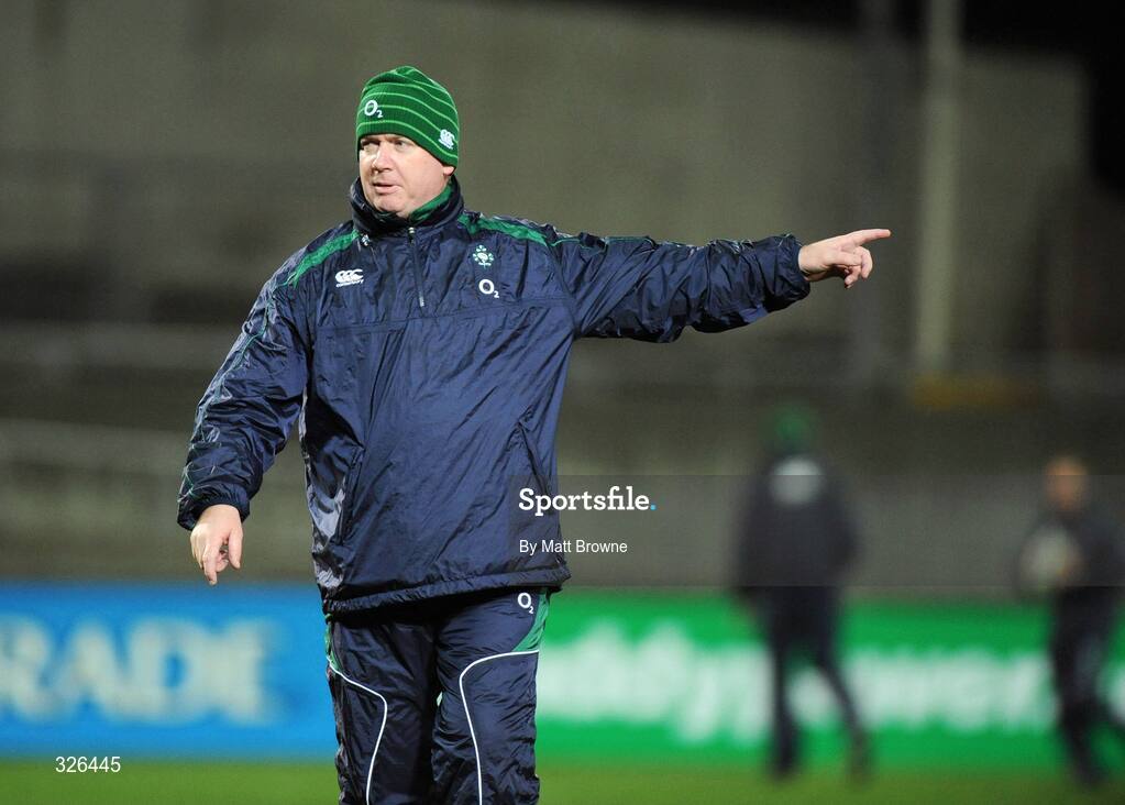 6 November 2008; Head coach Declan Kidney during Ireland rugby squad training. Thomond Park, Limerick. Picture credit: Matt Browne / SPORTSFILE