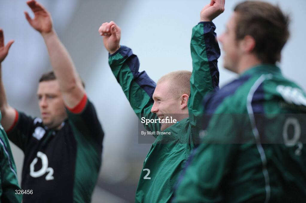 7 November 2008; Keith Earls during Ireland rugby squad Captain's Run. Thomond Park, Limerick. Picture credit: Matt Browne / SPORTSFILE