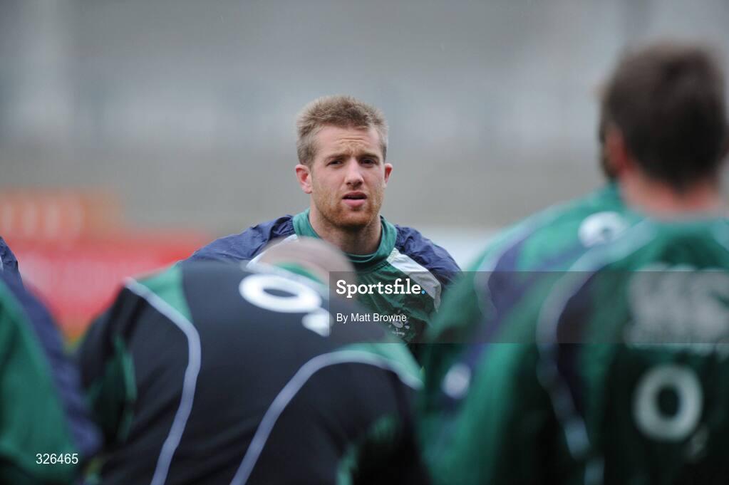 7 November 2008; Luke Fitzgerald during Ireland rugby squad Captain's Run. Thomond Park, Limerick. Picture credit: Matt Browne / SPORTSFILE