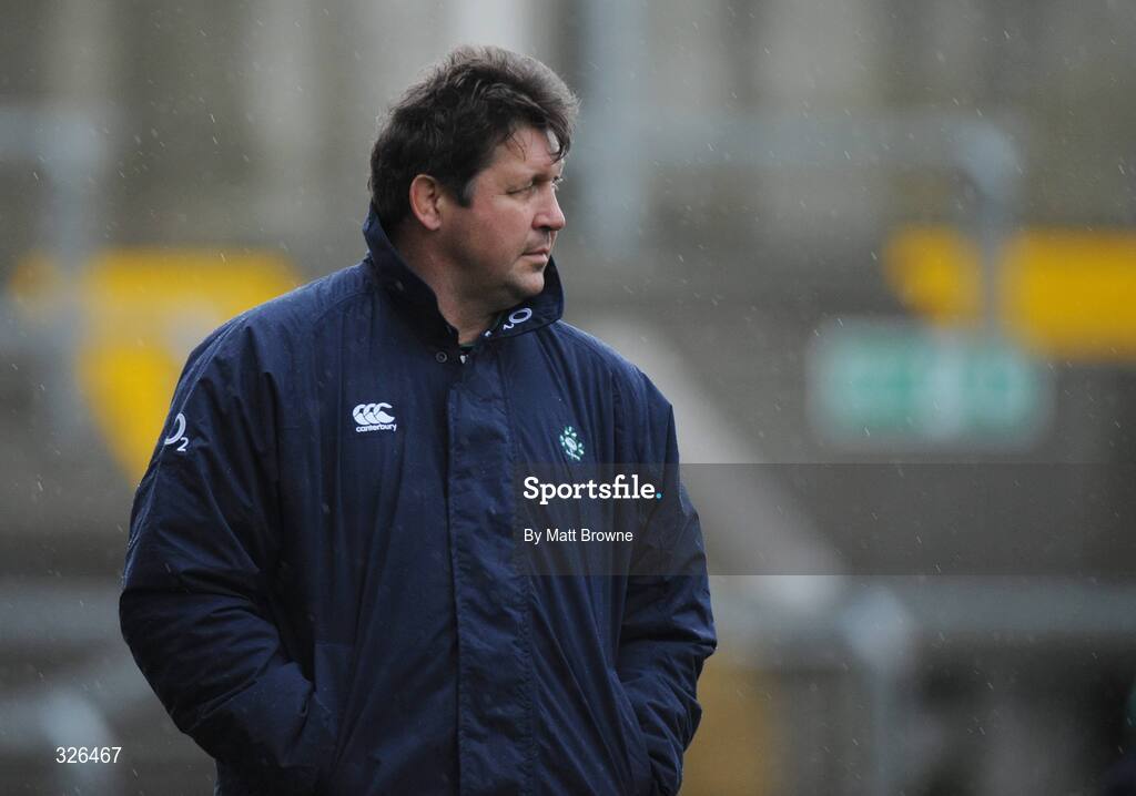 7 November 2008; Forwards coach Gert Smal during Ireland rugby squad Captain's Run. Thomond Park, Limerick. Picture credit: Matt Browne / SPORTSFILE