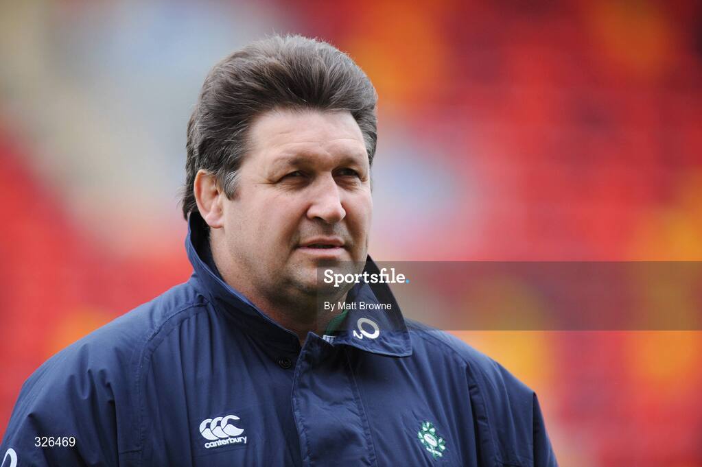 7 November 2008; Forwards coach Gert Smal during Ireland rugby squad Captain's Run. Thomond Park, Limerick. Picture credit: Matt Browne / SPORTSFILE