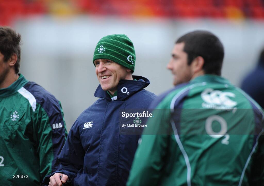 7 November 2008; Fitness coach Paul Pook during Ireland rugby squad Captain's Run. Thomond Park, Limerick. Picture credit: Matt Browne / SPORTSFILE