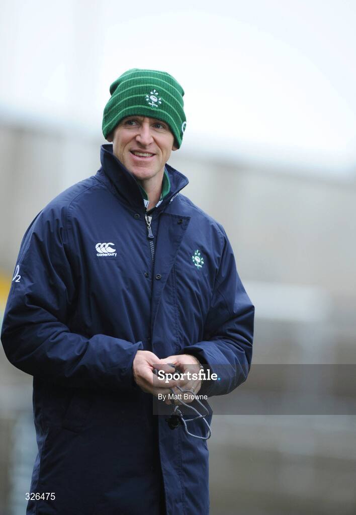 7 November 2008; Fitness coach Paul Pook during Ireland rugby squad Captain's Run. Thomond Park, Limerick. Picture credit: Matt Browne / SPORTSFILE