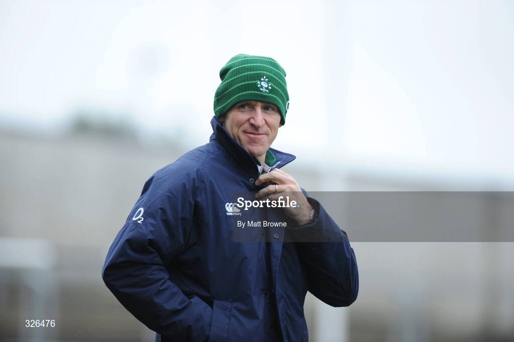 7 November 2008; Fitness coach Paul Pook during Ireland rugby squad Captain's Run. Thomond Park, Limerick. Picture credit: Matt Browne / SPORTSFILE