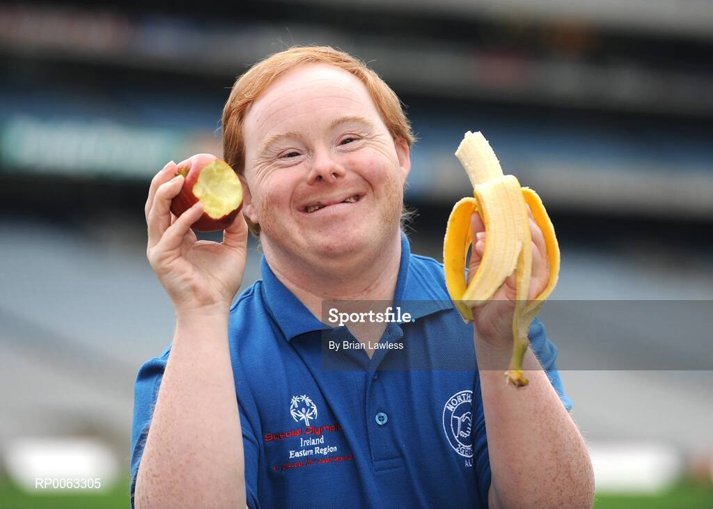 6 November 2008; Special Olympics Athlete Brian Keogh at the Special Olympics Ireland launch of their new Health Promotion Programme in Croke Park, the aim of the Programme, which is supported by the Daughters of Charity Service and the Health Service Executive, is to develop a pack of health promotion resources to be used by people with intellectual disabilities. Croke Park, Dublin. Picture credit: Brian Lawless / SPORTSFILE