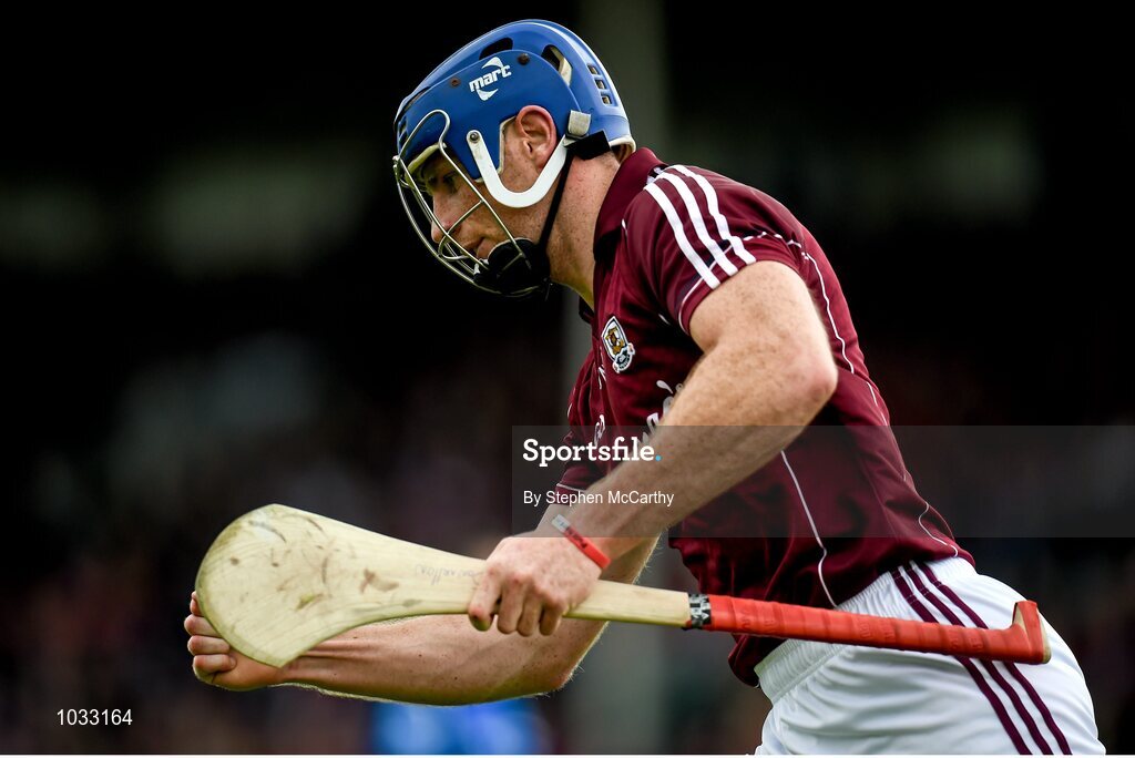 26 July 2015; Cyril Donnellan, Galway, celebrates a score. GAA Hurling All-Ireland Senior Championship, Quarter-Final, Galway v Cork. Semple Stadium, Thurles, Co. Tipperary. Picture credit: Stephen McCarthy / SPORTSFILE