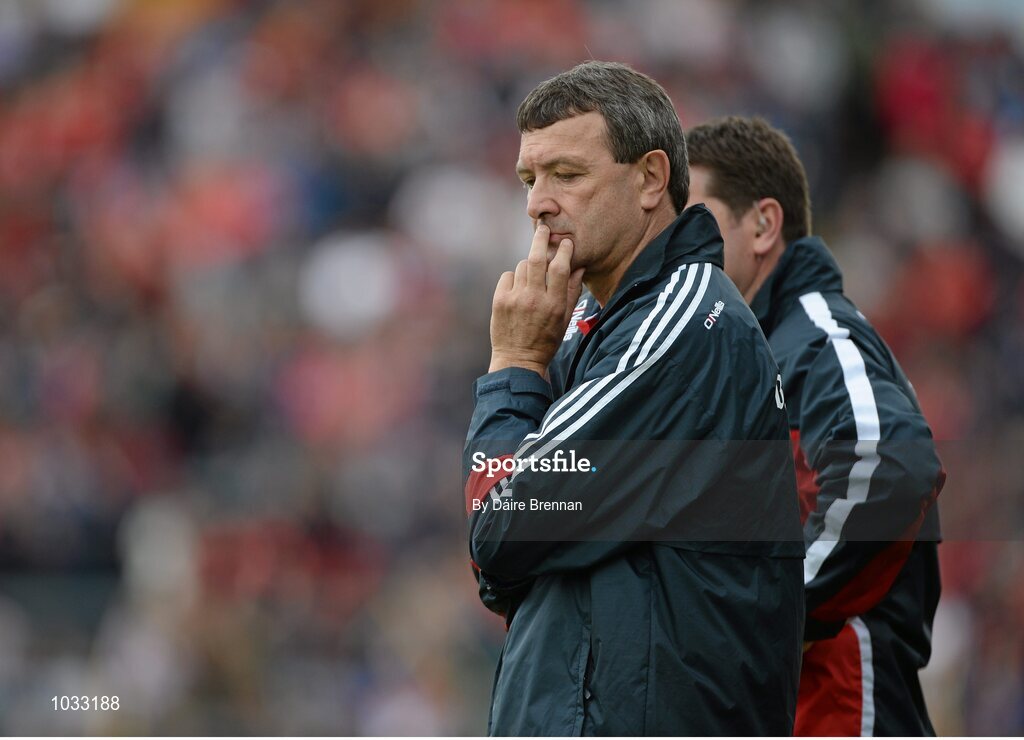 26 July 2015; Cork manager Jimmy Barry Murphy near the end of the game. GAA Hurling All-Ireland Senior Championship, Quarter-Final, Galway v Cork. Semple Stadium, Thurles, Co. Tipperary. Picture credit: Dáire Brennan / SPORTSFILE
