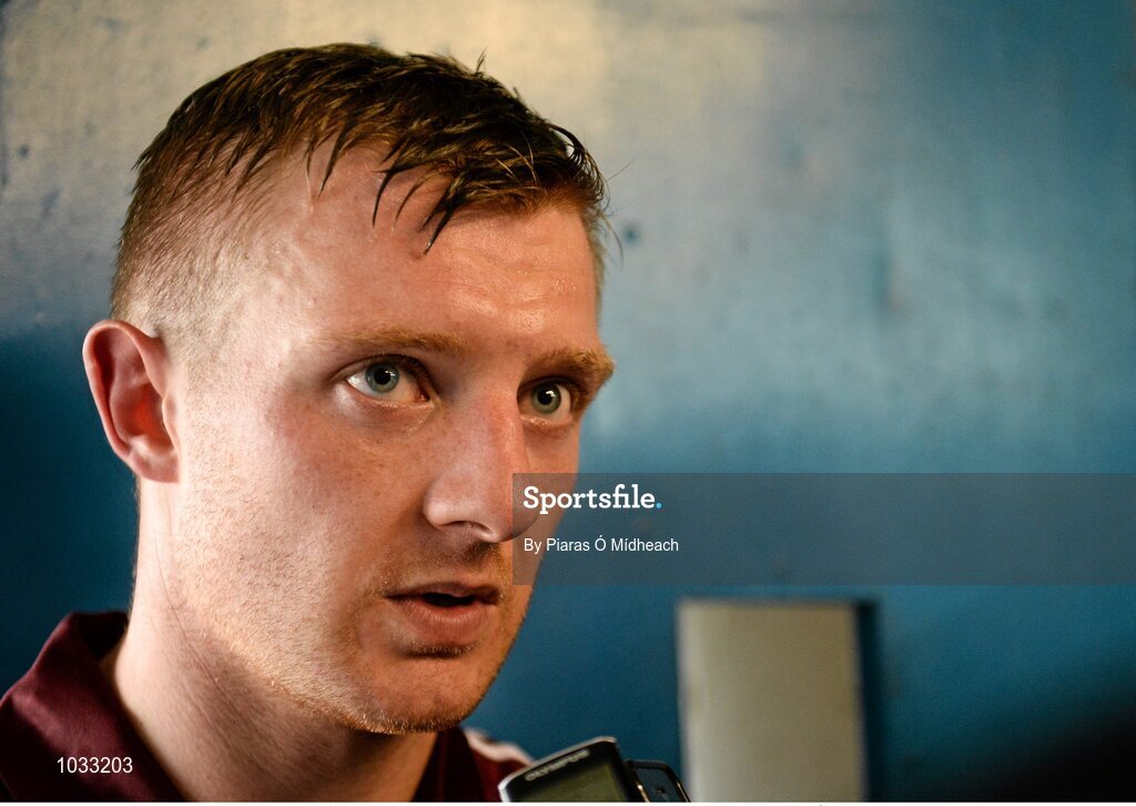 26 July 2015; Galway's Joe Canning during an interview after the game. GAA Hurling All-Ireland Senior Championship, Quarter-Final, Galway v Cork. Semple Stadium, Thurles, Co. Tipperary. Picture credit: Piaras Ó Mídheach / SPORTSFILE