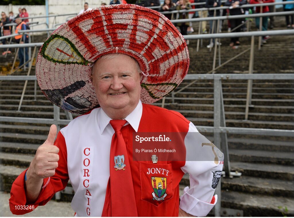 26 July 2015; Cork supporter Timmy Jonty at the match. GAA Hurling All-Ireland Senior Championship, Quarter-Final, Galway v Cork. Semple Stadium, Thurles, Co. Tipperary. Picture credit: Piaras Ó Mídheach / SPORTSFILE