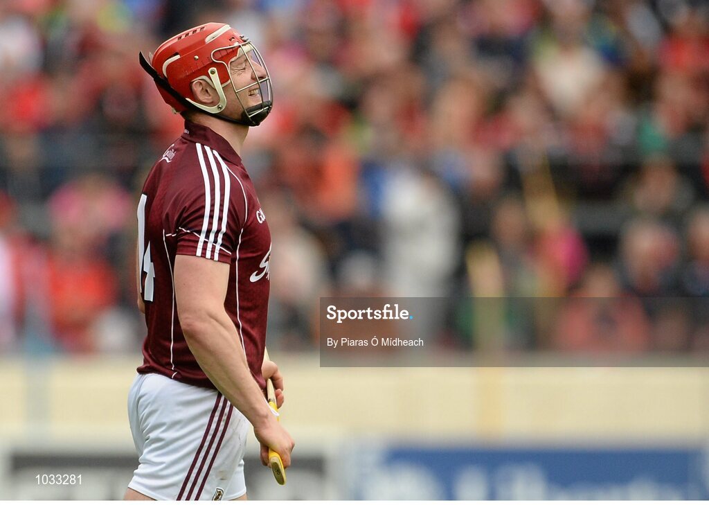 26 July 2015; Joe Canning, Galway, reacts after a missed chance. GAA Hurling All-Ireland Senior Championship, Quarter-Final, Galway v Cork. Semple Stadium, Thurles, Co. Tipperary. Picture credit: Piaras Ó Mídheach / SPORTSFILE