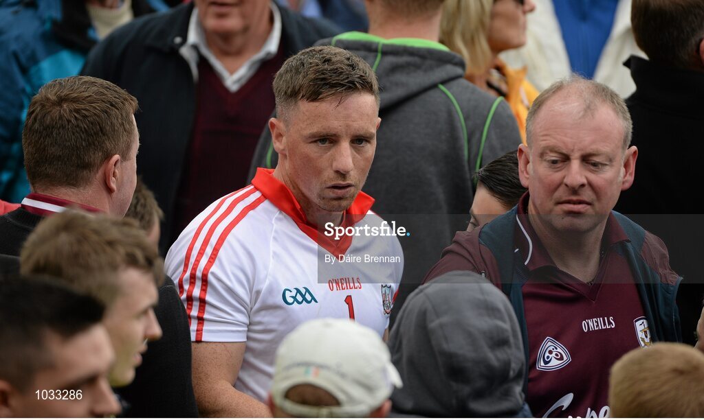 26 July 2015; A dejected Anthony Nash leaves the field after the game. GAA Hurling All-Ireland Senior Championship, Quarter-Final, Galway v Cork. Semple Stadium, Thurles, Co. Tipperary. Picture credit: Dáire Brennan / SPORTSFILE