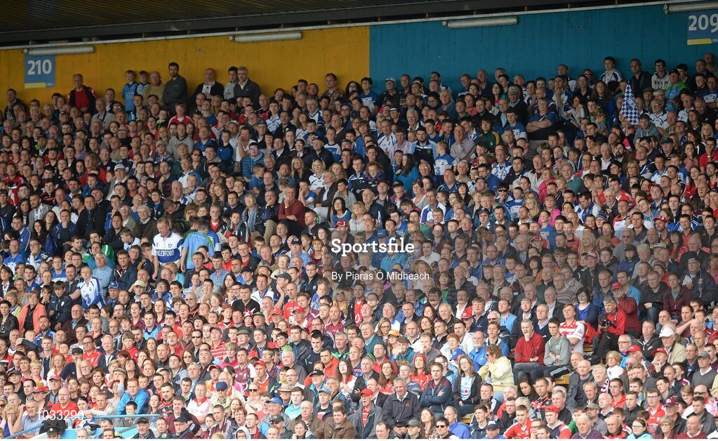 26 July 2015; A general view of spectators during the game. GAA Hurling All-Ireland Senior Championship, Quarter-Final, Galway v Cork. Semple Stadium, Thurles, Co. Tipperary. Picture credit: Piaras Ó Mídheach / SPORTSFILE