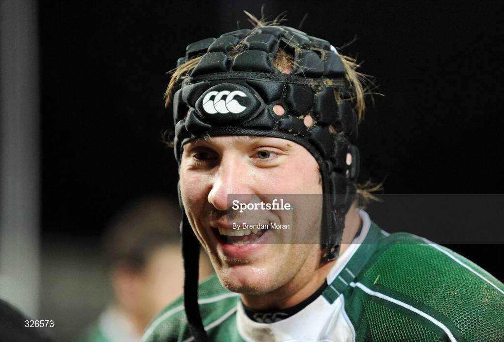 8 November 2008; Man of the Match Stephen Ferris, Ireland, after the game. Guinness Autumn Internationals, Ireland v Canada, Thomond Park, Limerick. Picture credit: Brendan Moran / SPORTSFILE