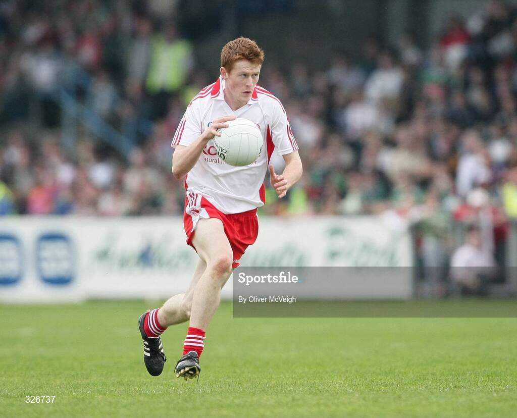 27 September 2008; Niall McKenna, Tyrone. ESB GAA Football All-Ireland Minor Championship Final Replay, Tyrone v Mayo, Pearse Park, Longford. Picture credit: Oliver McVeigh / SPORTSFILE