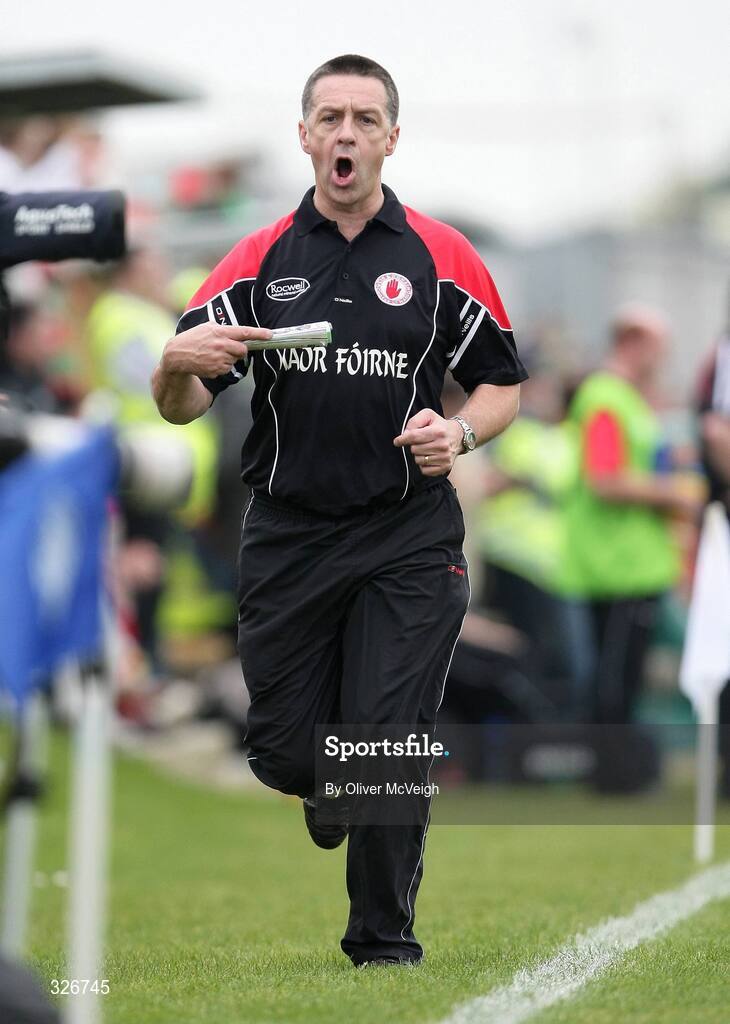27 September 2008; Tyrone assistant manager, Cathal McAnenly. ESB GAA Football All-Ireland Minor Championship Final Replay, Tyrone v Mayo, Pearse Park, Longford. Picture credit: Oliver McVeigh / SPORTSFILE