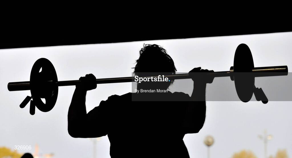 11 November 2008; Ireland hooker Jerry Flannery in action during rugby squad training. University of Limerick, Limerick. Picture credit: Brendan Moran / SPORTSFILE