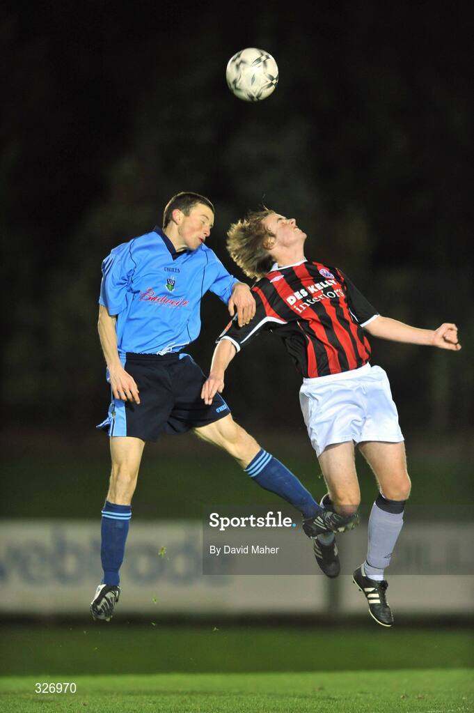 11 November 2008; Bring King, UCD, in action against Ryan McEvoy, Bohemians. A Championship Final, UCD v Bohemians, UCD Bowl, Dublin. Picture credit: David Maher / SPORTSFILE