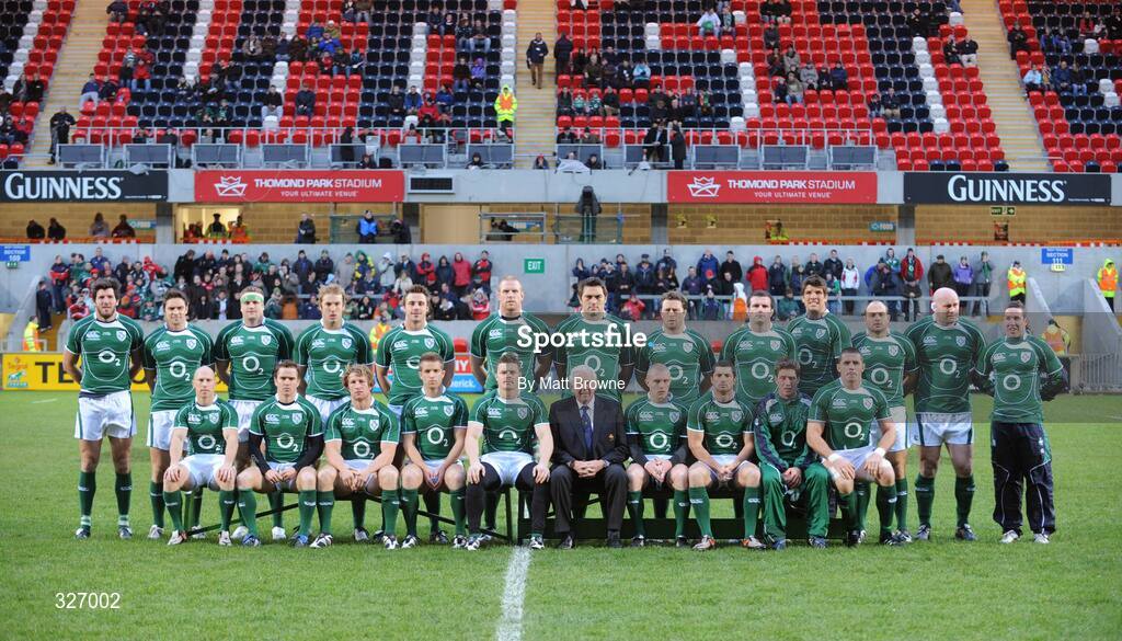 8 November 2008; The Ireland squad. Guinness Autumn Internationals, Ireland v Canada, Thomond Park, Limerick. Picture credit: Matt Browne / SPORTSFILE