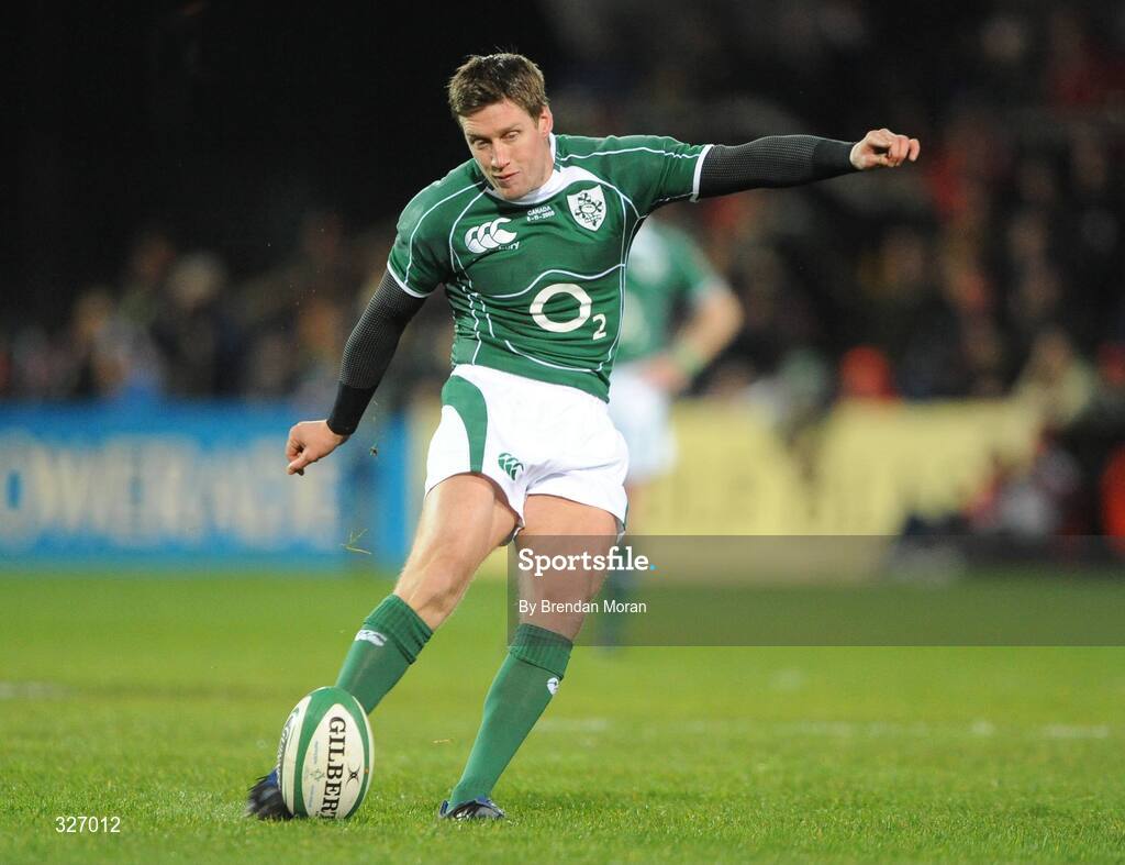 8 November 2008; Ronan O'Gara, Ireland. Guinness Autumn Internationals, Ireland v Canada, Thomond Park, Limerick. Picture credit: Brendan Moran / SPORTSFILE
