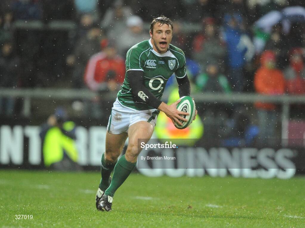8 November 2008; Tommy Bowe, Ireland. Guinness Autumn Internationals, Ireland v Canada, Thomond Park, Limerick. Picture credit: Brendan Moran / SPORTSFILE