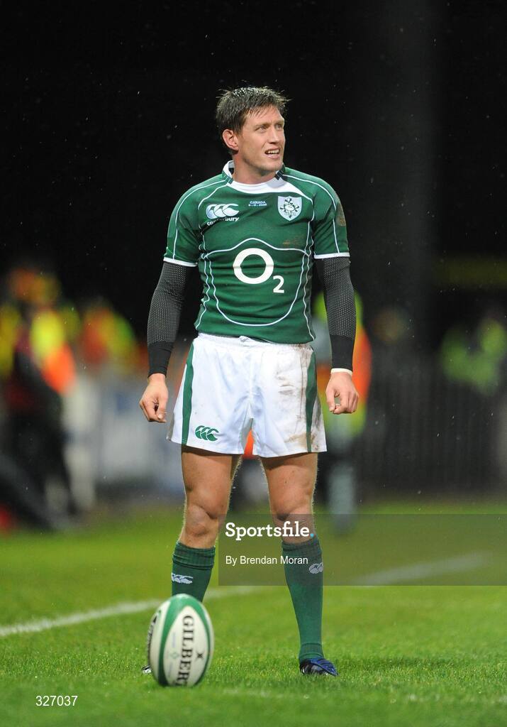 8 November 2008; Ronan O'Gara, Ireland. Guinness Autumn Internationals, Ireland v Canada, Thomond Park, Limerick. Picture credit: Brendan Moran / SPORTSFILE