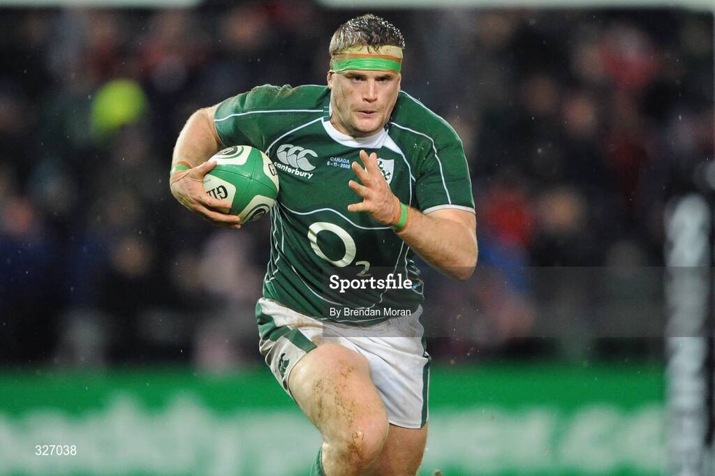 8 November 2008; Jamie Heaslip, Ireland. Guinness Autumn Internationals, Ireland v Canada, Thomond Park, Limerick. Picture credit: Brendan Moran / SPORTSFILE