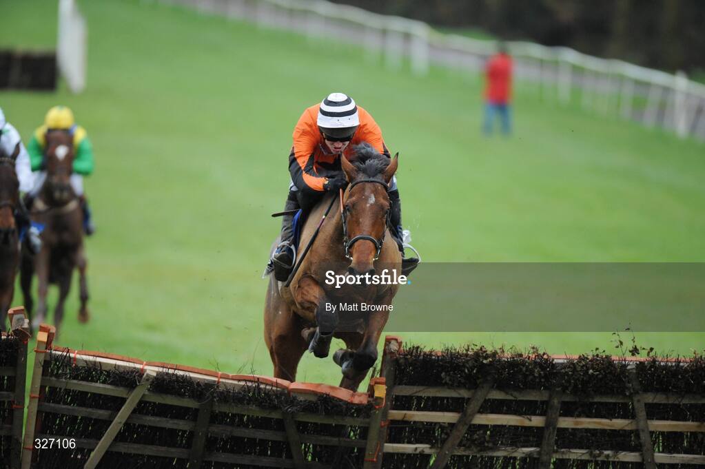 13 November 2008; Chelsea Harbour, with Ruby Walsh up, jumps the last on the way to winning the Clonmel Oil Service Station Handicap Hurdle. Clonmel Racecourse, Clonmel, Co. Tipperary. Picture credit: Matt Browne / SPORTSFILE