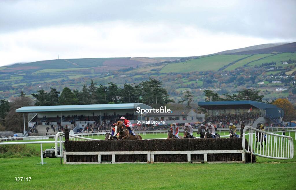 13 November 2008; The runners and riders during the Europrean Breeders Fund TA Morris Memorial Mares Steeplechase. Clonmel Racecourse, Clonmel, Co. Tipperary. Picture credit: Matt Browne / SPORTSFILE