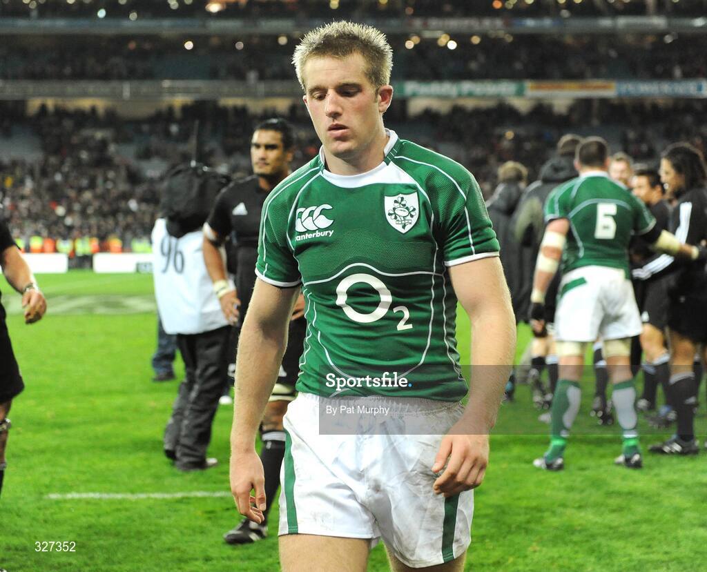 15 November 2008; Ireland's Luke Fitzgerald leaves the field after the game. Guinness Autumn Internationals, Ireland v New Zealand, Croke Park, Dublin. Picture credit: Pat Murphy / SPORTSFILE