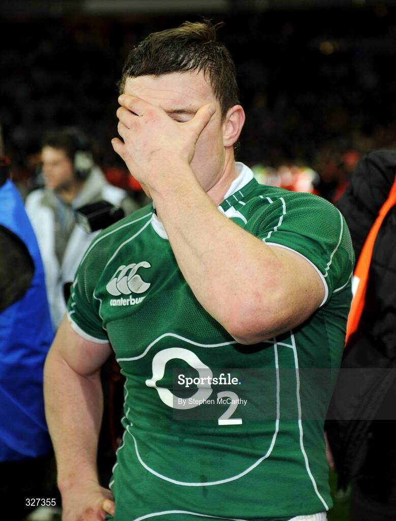 15 November 2008; Ireland captain Brian O'Driscoll after the match. Guinness Autumn Internationals, Ireland v New Zealand, Croke Park, Dublin. Picture credit: Stephen McCarthy / SPORTSFILE