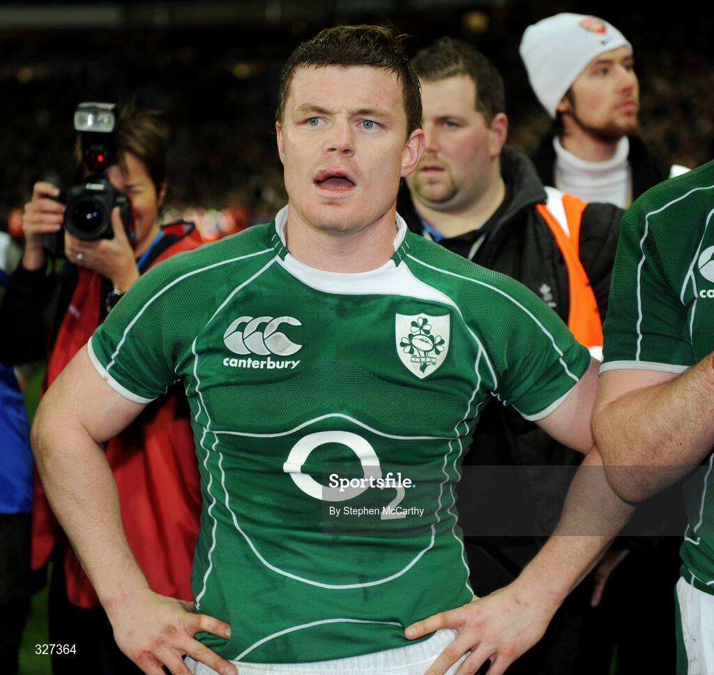 15 November 2008; Ireland captain Brian O'Driscoll after the match. Guinness Autumn Internationals, Ireland v New Zealand, Croke Park, Dublin. Picture credit: Stephen McCarthy / SPORTSFILE